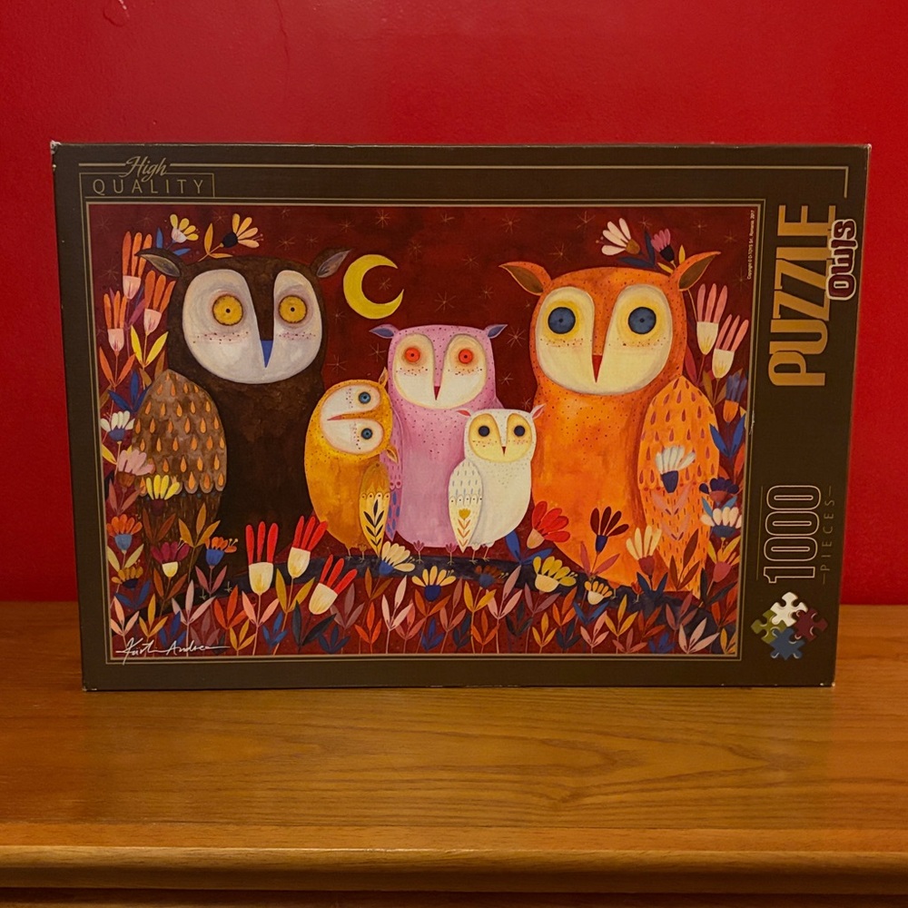 Colorful Owl Puzzle 1000 Pieces- artist - Kurti Andrea